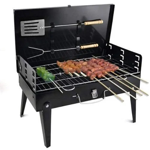 Parrillera Portátil de Carbón – Ideal para Parrilladas en Casa, Playa o Patio