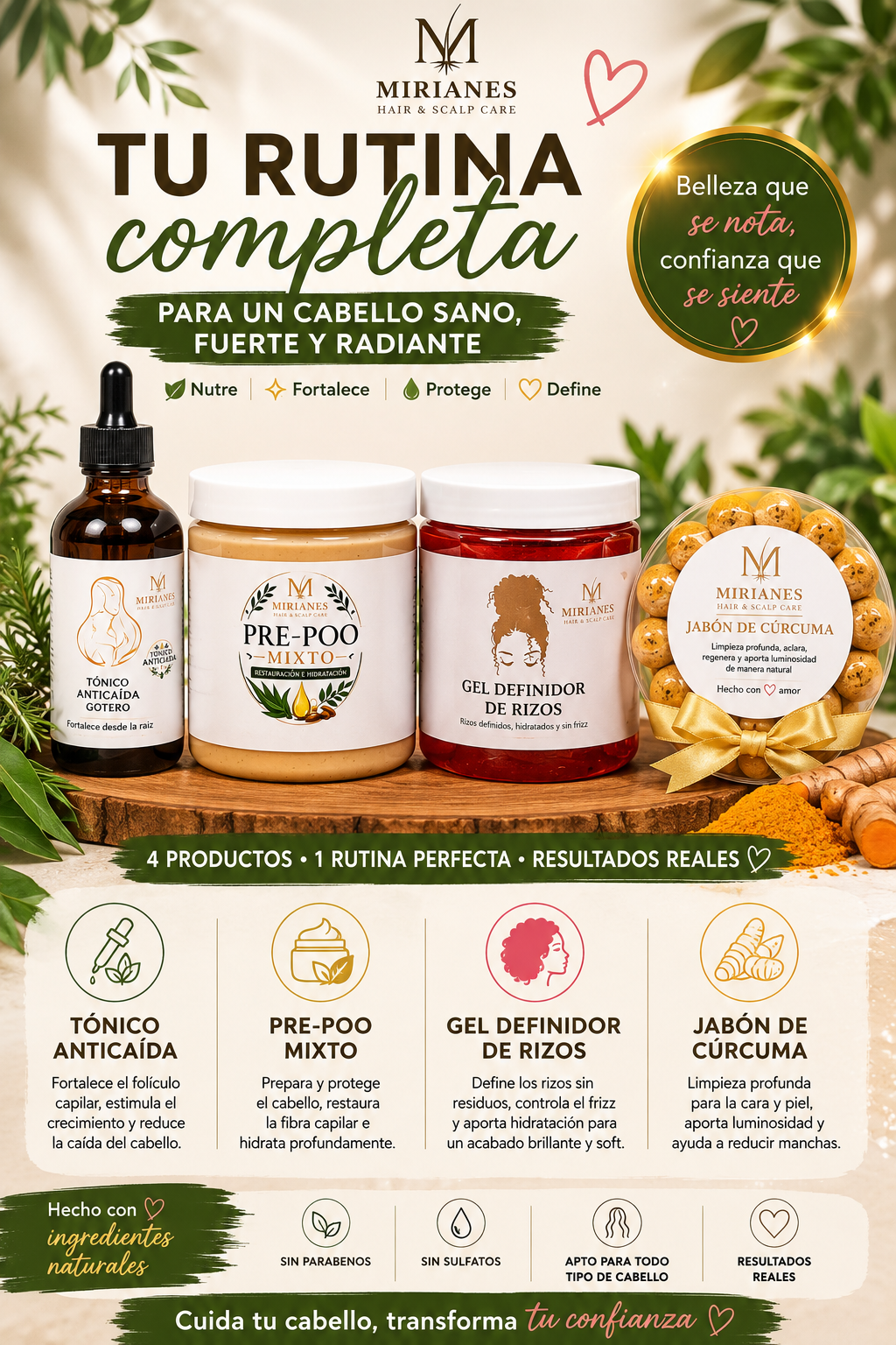 🌿 Tu Rutina Completa para un Cabello Sano, Fuerte y Radiante ✨