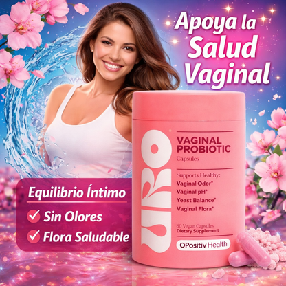 🌸 URO Vaginal Probiotic – 60 Cápsulas Veganas | Equilibrio y Frescura Íntima