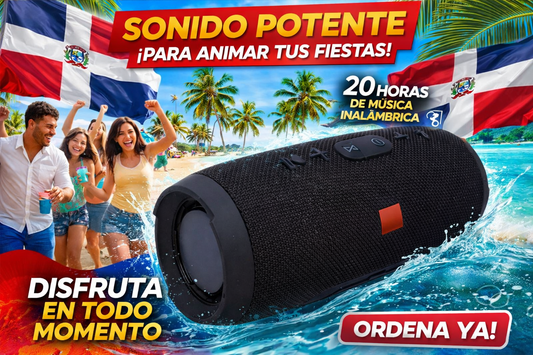 Bocina Bluetooth Charge 3 – Sonido Potente para tus Fiestas