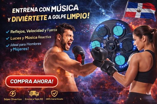 Máquina de Boxeo Inteligente con Música – Entrena, Diviértete y Mejora tus Reflejos