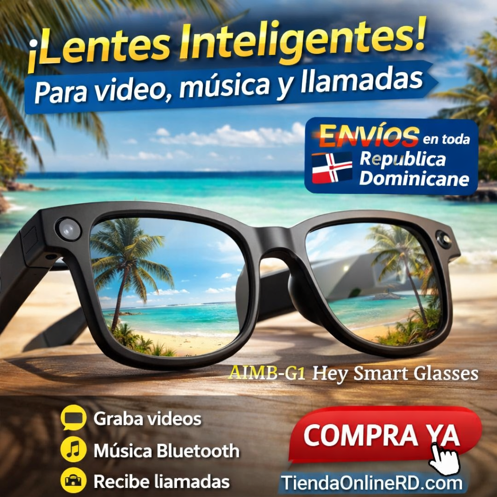 Lentes Inteligentes AIMB-G1 con Cámara HD y Bluetooth