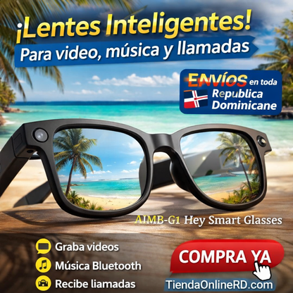 Lentes Inteligentes AIMB-G1 con Cámara HD y Bluetooth