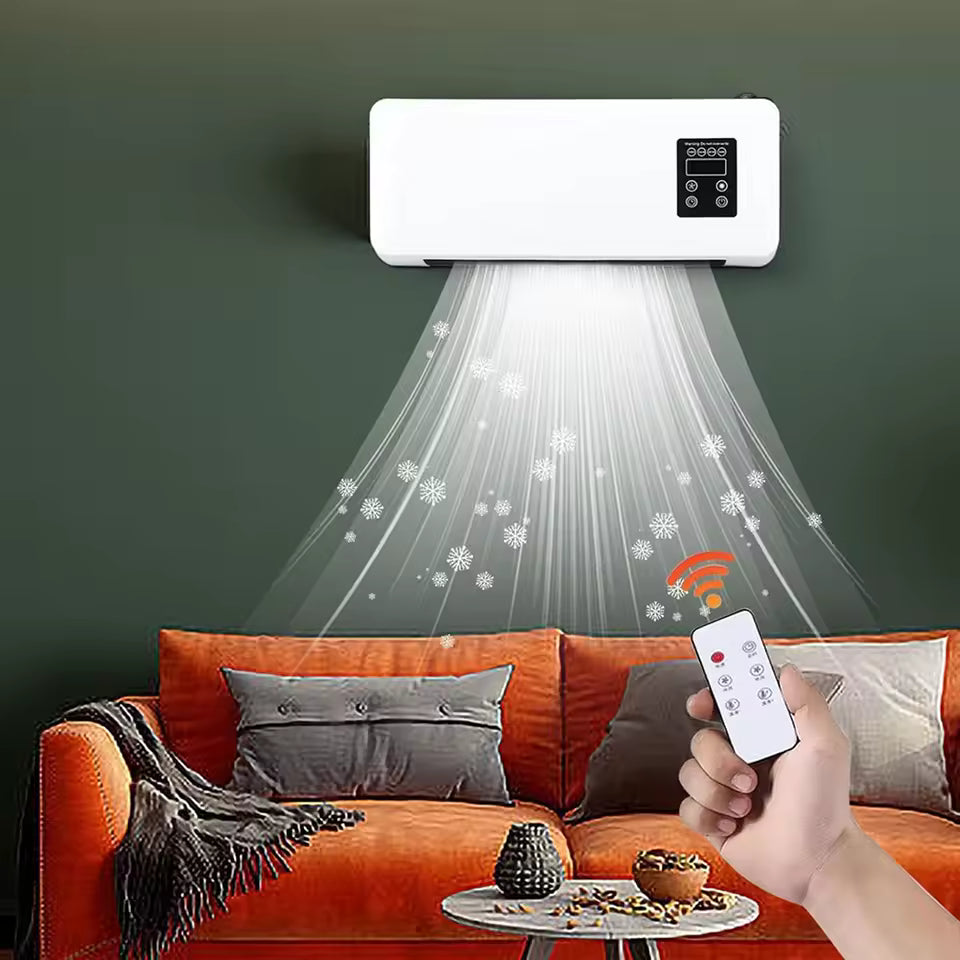 Mini Aire Acondicionado de Pared 2 en 1 – Frescura y Confort Todo el Año
