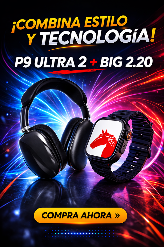Combo Tecnológico P9 Ultra 2 + Smartwatch BIG 2.20