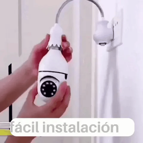 Cámara Bombillo WiFi 360° – Seguridad Inteligente para tu Hogar